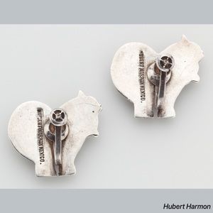 Hubert Harmon Jewelry - Hubert Harmon Mexican Sterling Horse Rear Earrings Hubert Harmon Jewelry - Hubert Harmon Mexican Sterling Horse Rear Earrings